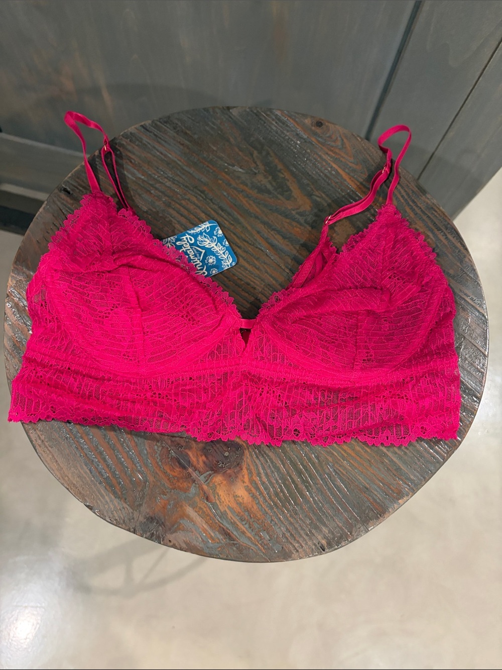 Free People Lace Bralette - Fuchsia Pink